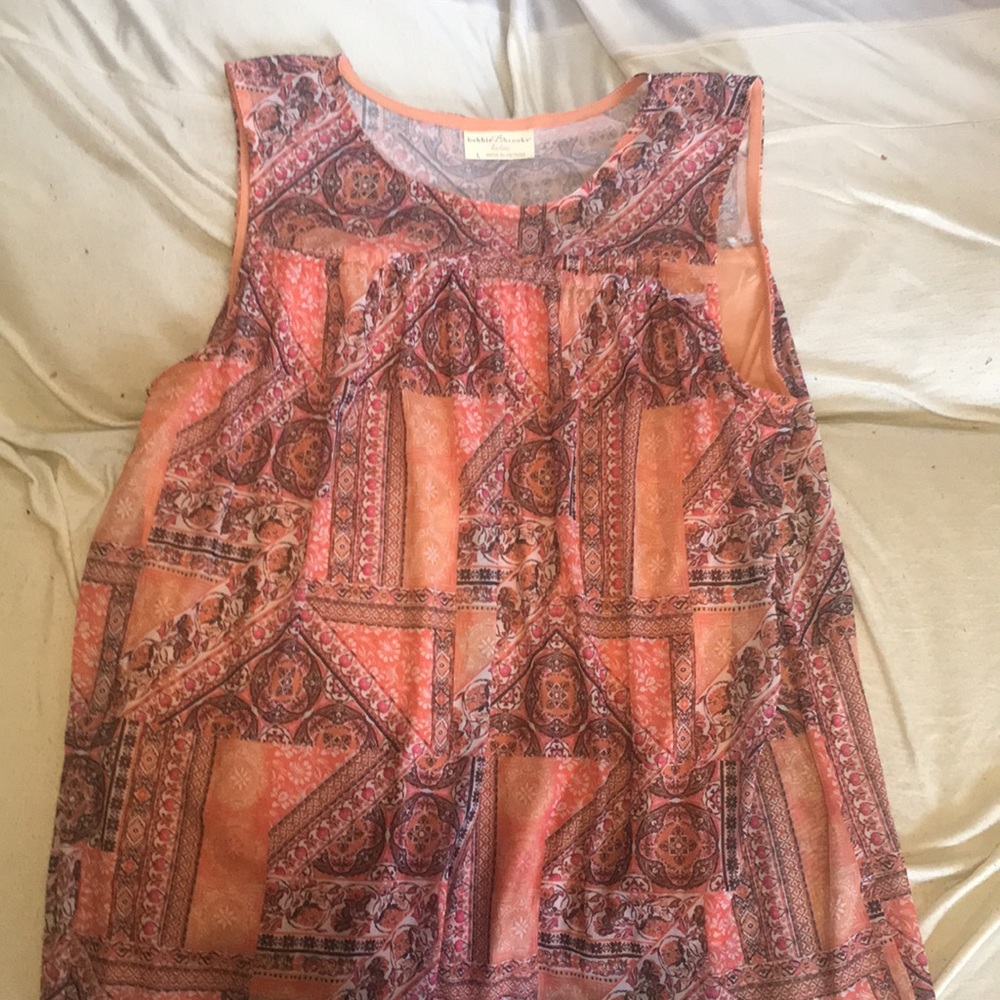 Peach large new never been worn